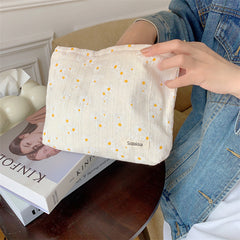 Floral Graphic Makeup Bag Soft and Roomy Toiletry Organizer