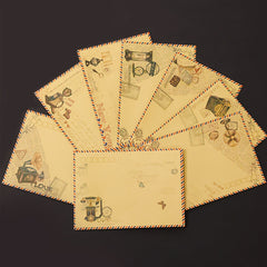 8pcs Vintage Aged Envelopes Retro Style Classic Design