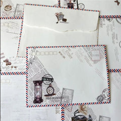 8pcs Vintage Aged Envelopes Retro Style Classic Design