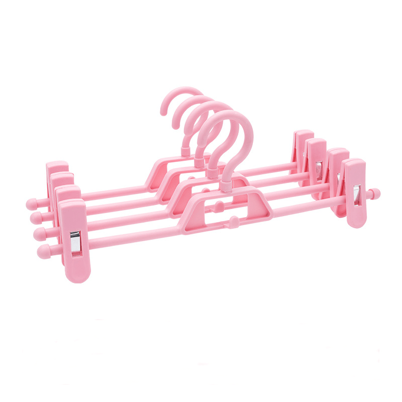 4pcs Pants Rack Trousers Clip Hanger Skirt Clip