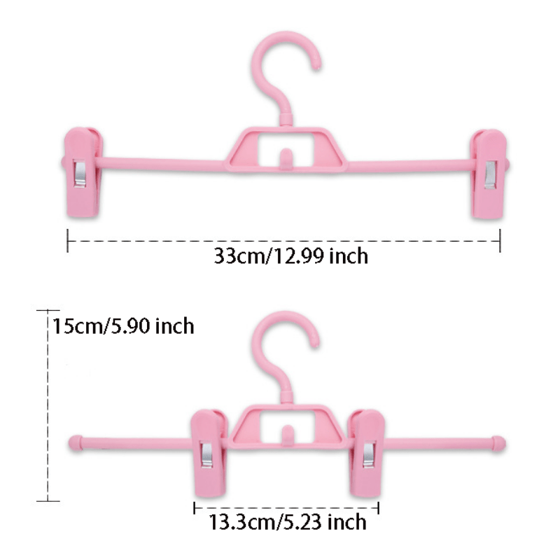 4pcs Pants Rack Trousers Clip Hanger Skirt Clip