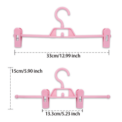 4pcs Pants Rack Trousers Clip Hanger Skirt Clip