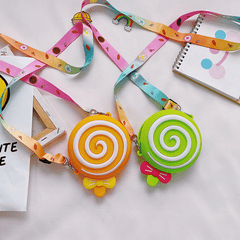 Kids' Lollipop Silicone Crossbody Bag for Girls