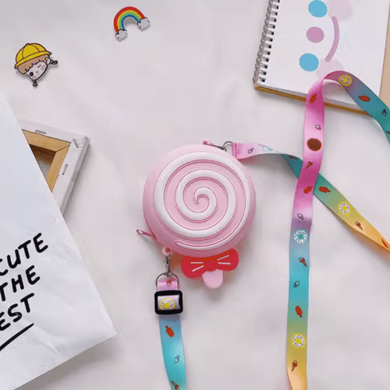 Kids' Lollipop Silicone Crossbody Bag for Girls