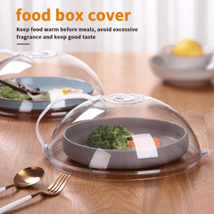 1pc Microwave Splash Cover Transparent Anti Sputtering Reusable Food Cover