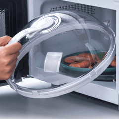 1pc Microwave Splash Cover Transparent Anti Sputtering Reusable Food Cover