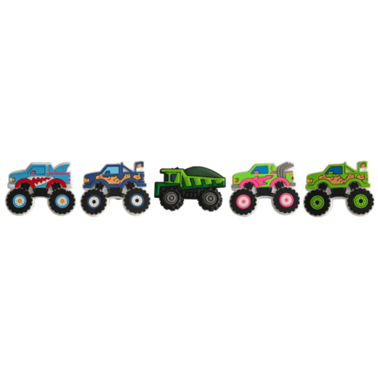5pcs Monster Truck Clogs Shoe Charms Shoe Decoration Shoes Accessories