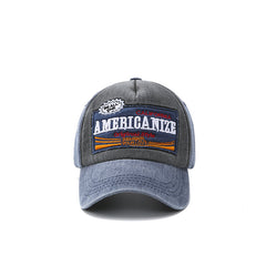 Classic AMERICANIZE Letter Retro Baseball Cap for Men Women