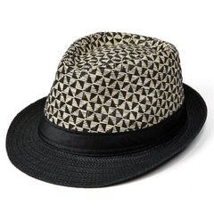 Straw Vintage Woven Sun Visor Hat for Middle-aged and Elderly