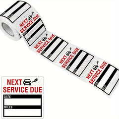 150pcs Change Stickers 2x2" Auto Maintenance Reminder Labels