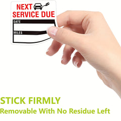 150pcs Change Stickers 2x2" Auto Maintenance Reminder Labels