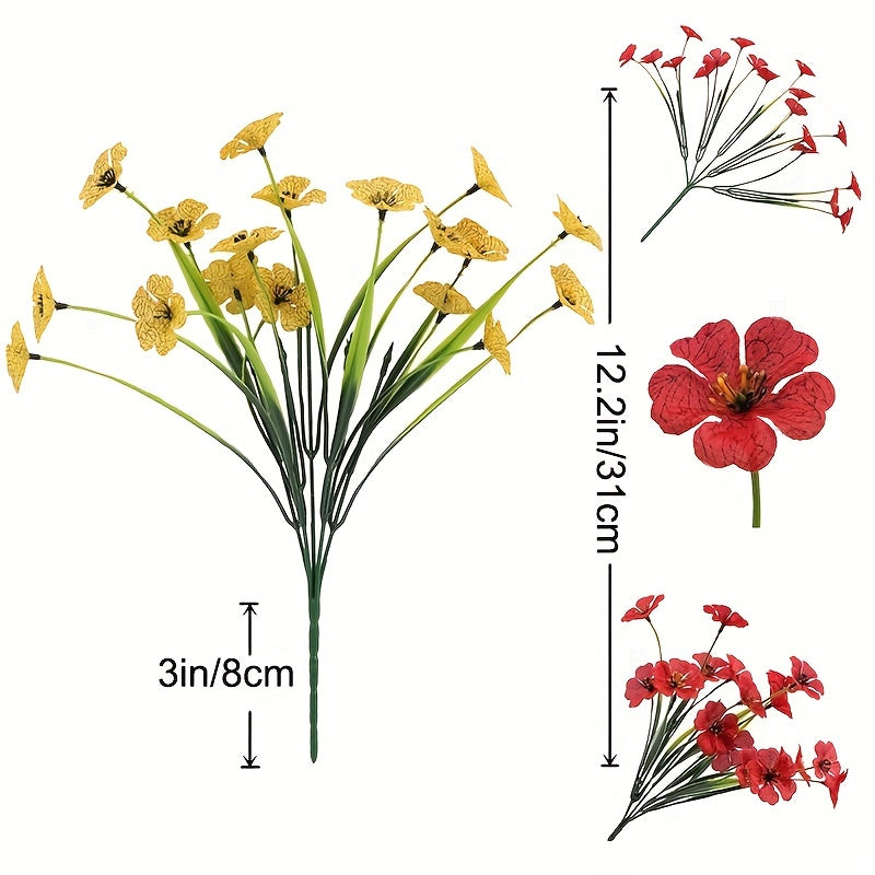 1pc Outdoor Faux Flower Realistic Simulation DIY Craft Home Decor