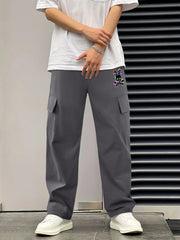 Classic Cargo Pants Men s Drawstring Loose Straight Leg