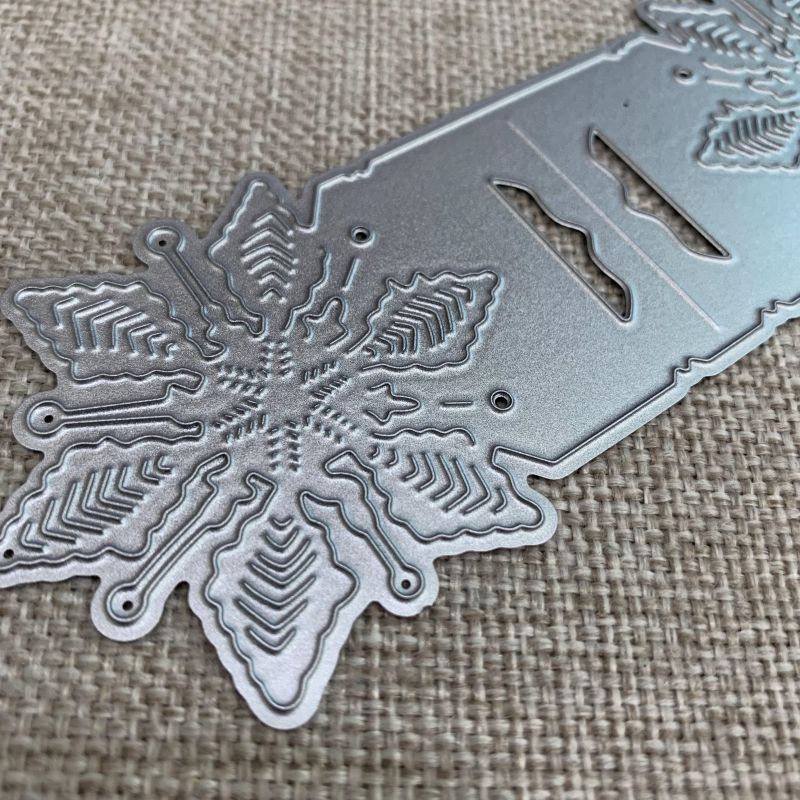 1pc Snowflake Rectangle Decoration Metal Cutting Dies for DIY Scrapbooking