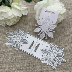 1pc Snowflake Rectangle Decoration Metal Cutting Dies for DIY Scrapbooking