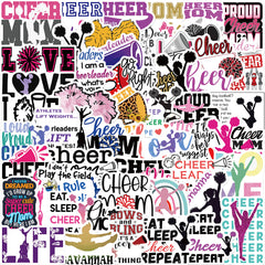 50pcs Cartoon Cheer Celebrate Stickers DIY Waterproof Decoration