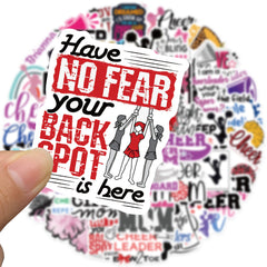 50pcs Cartoon Cheer Celebrate Stickers DIY Waterproof Decoration