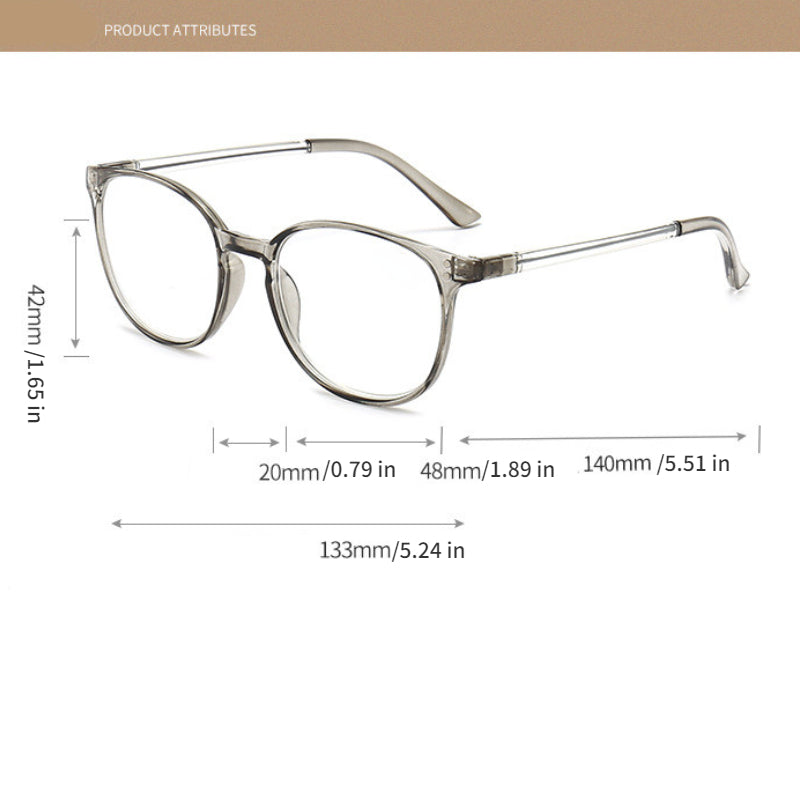 Square Reading Glasses HD Vision Clear Frame Presbyopic Glasses 1.0-4.0