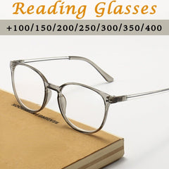 Square Reading Glasses HD Vision Clear Frame Presbyopic Glasses 1.0-4.0