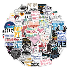 50pcs Physical Therapy Stickers Education Board DIY Waterproof Decoration