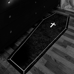 Soft Decorative Rug Thick Bedside Plush Mat Cross Light Living Room Carpet