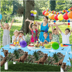 Dinosaur Tablecloth Jurassic Birthday Party Decoration
