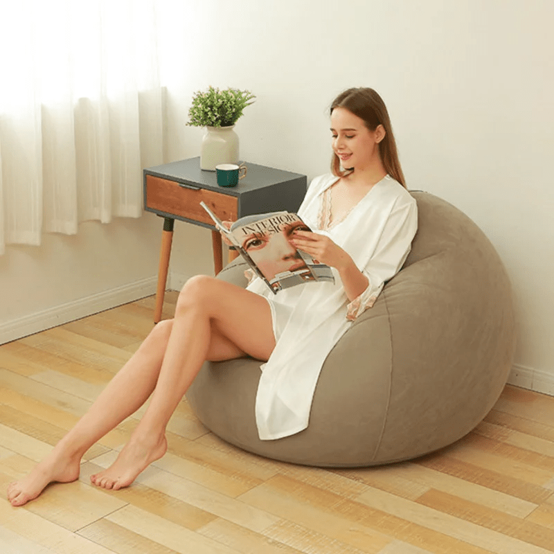 Beanless Inflatable Chair Air Sofa Outdoor Lazy Sofa Chair Washable Couch