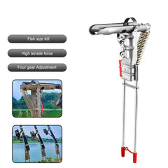 Foldable Automatic Double Spring Fishing Rod Holder Anti Rust Tackle Stand