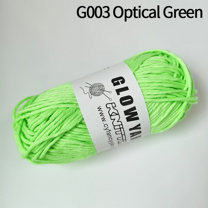 Polyester Chunky Yarn 2mm Glow In The Dark DIY Knitting Crocheting