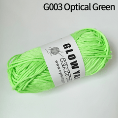 Polyester Chunky Yarn 2mm Glow In The Dark DIY Knitting Crocheting