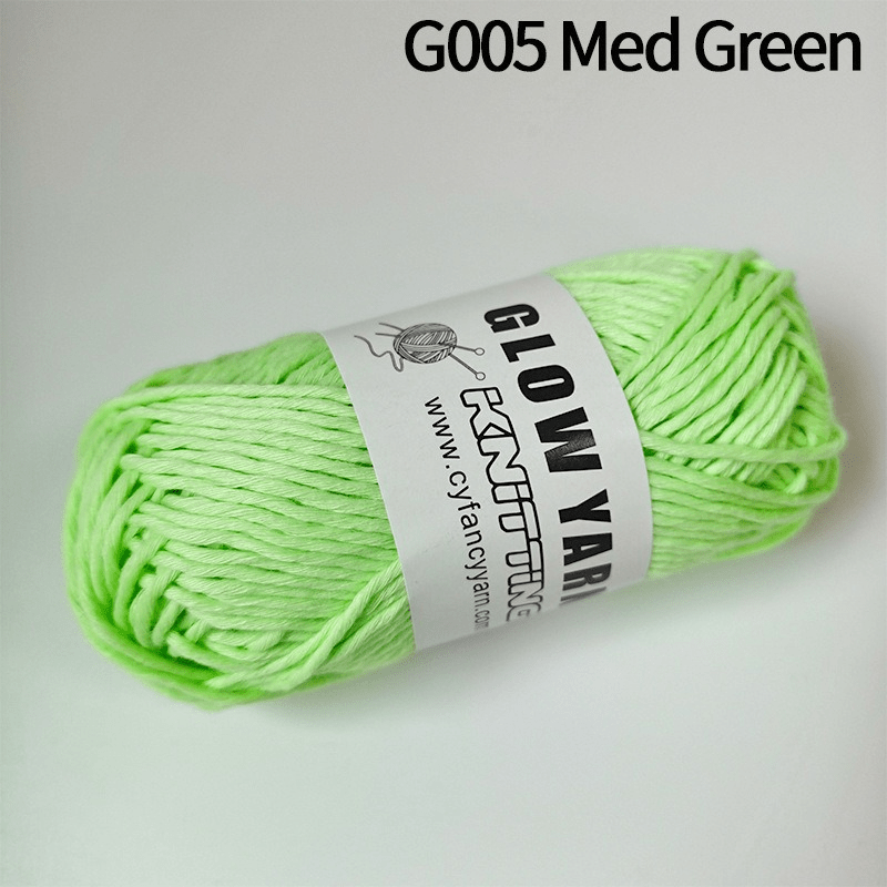 Polyester Chunky Yarn 2mm Glow In The Dark DIY Knitting Crocheting