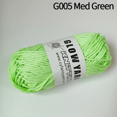 Polyester Chunky Yarn 2mm Glow In The Dark DIY Knitting Crocheting