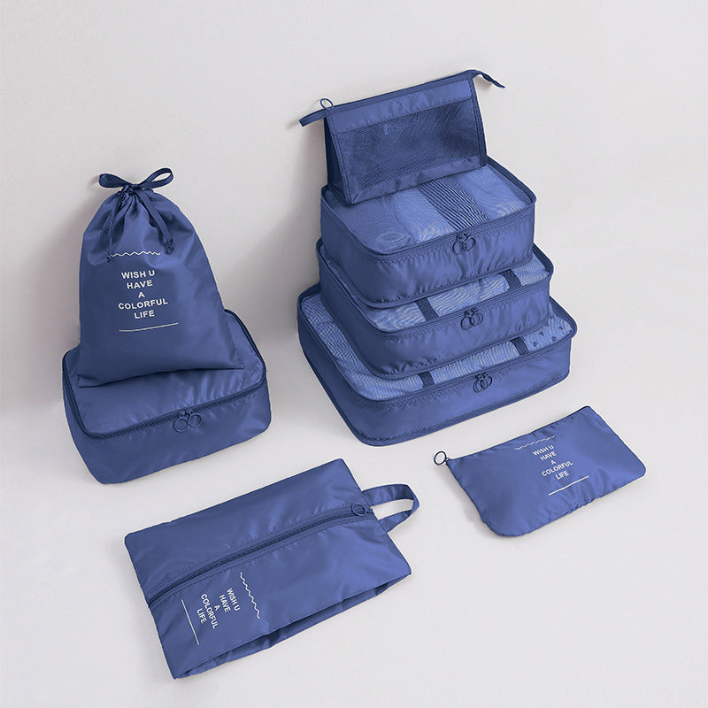 8pcs Travel Storage Bag Luggage Organizer Shoes Makeup Accessories Bag