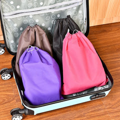 5pcs Nonwoven Shoe Travel Pouch Drawstring Storage Bag