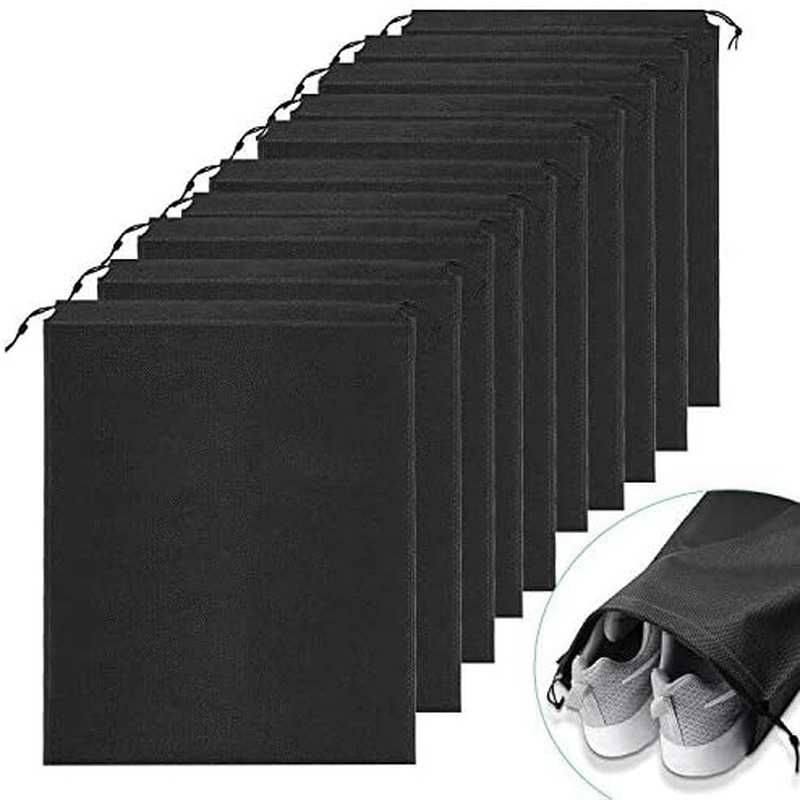 5pcs Nonwoven Shoe Travel Pouch Drawstring Storage Bag