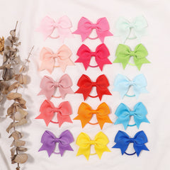 20Pcs Random Bow Hair Bands For Girls Baby Hair Accessories