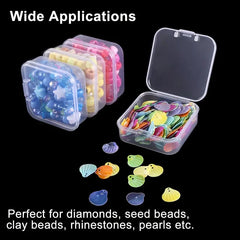 Clear Plastic Storage Box for Jewelry Beads Nail Art
