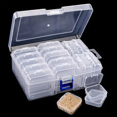 Clear Plastic Storage Box for Jewelry Beads Nail Art