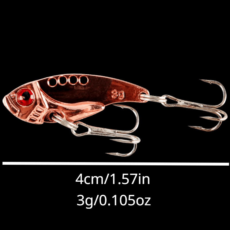 Zinc Alloy VIB Fishing Lures Treble Hooks Tuna Hard Baits