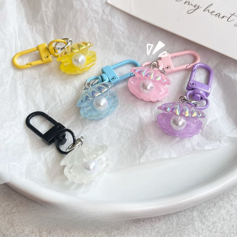 Y2k Style Pearl Shell Keychain For Girls Bag Pendant Accessories