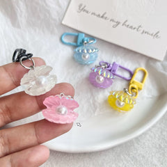 Y2k Style Pearl Shell Keychain For Girls Bag Pendant Accessories