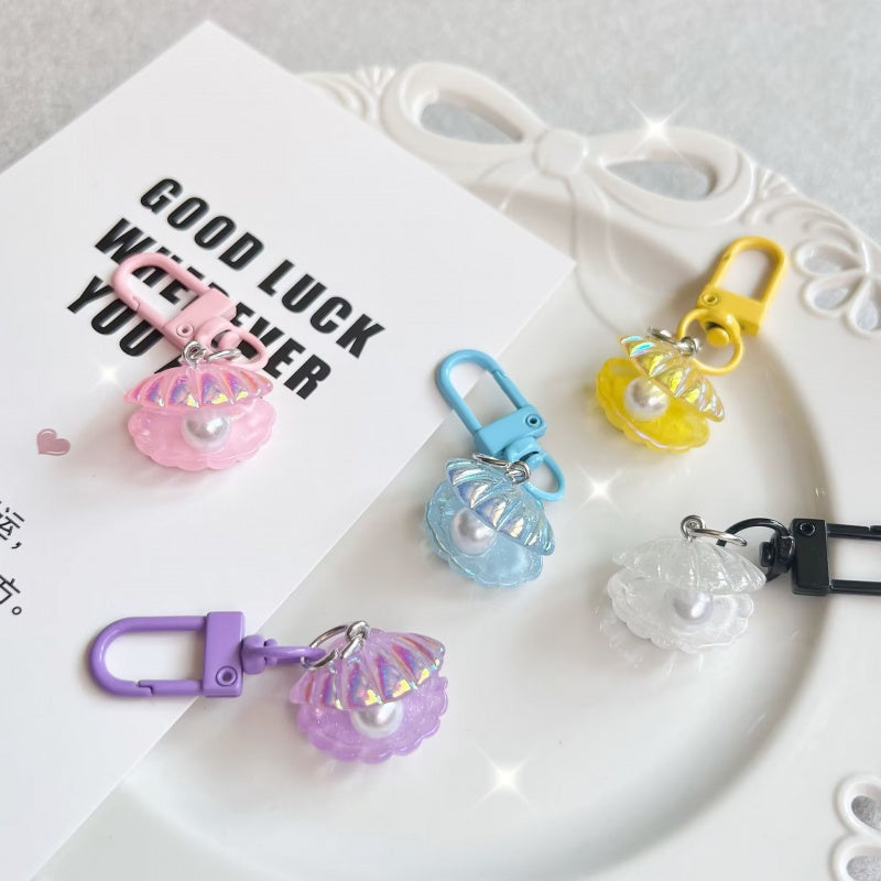 Y2k Style Pearl Shell Keychain For Girls Bag Pendant Accessories