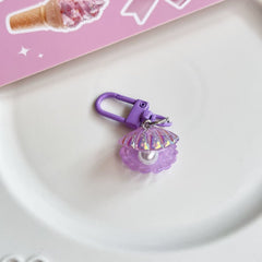 Y2k Style Pearl Shell Keychain For Girls Bag Pendant Accessories