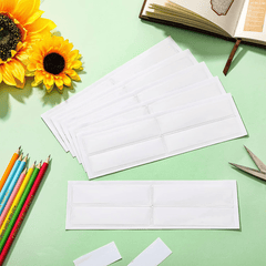 12pcs Waterproof Self Adhesive Label Bag PVC Sticker Bag
