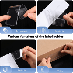 12pcs Waterproof Self Adhesive Label Bag PVC Sticker Bag