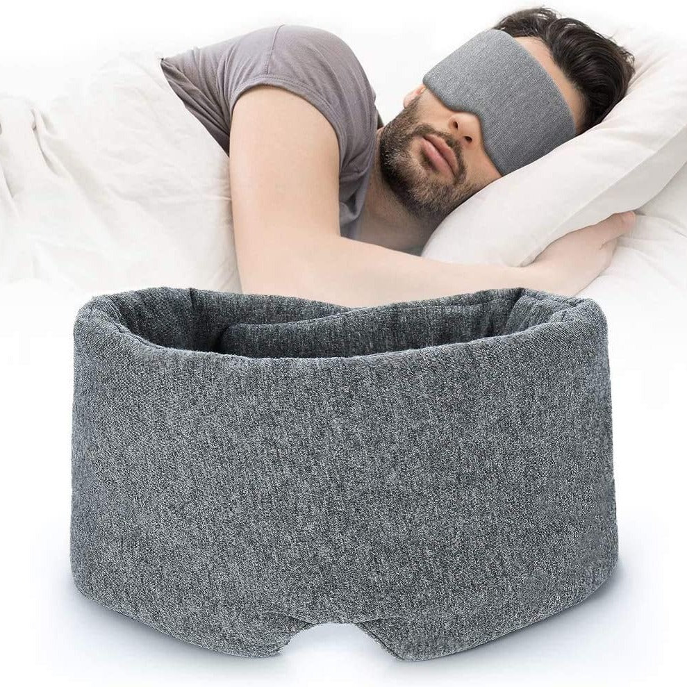 Oversized Eye Mask for Yoga and Meditation with Nose Pad and Full Coverage