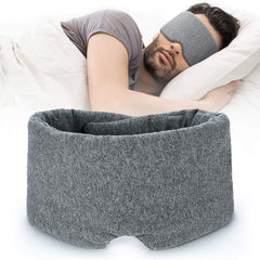 Oversized Eye Mask for Yoga and Meditation with Nose Pad and Full Coverage