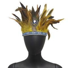 Peacock Pattern Headband Stage Performance Hair Accessories