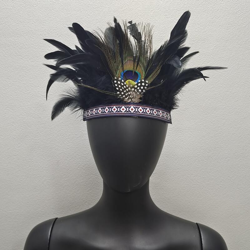 Peacock Pattern Headband Stage Performance Hair Accessories