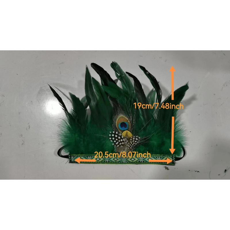 Peacock Pattern Headband Stage Performance Hair Accessories
